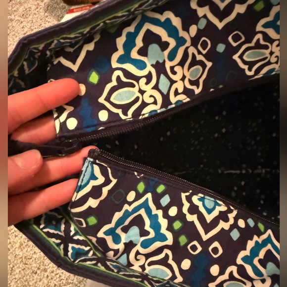 Vera Bradley Tote Bag - Blue and Green - Picture 3 of 4